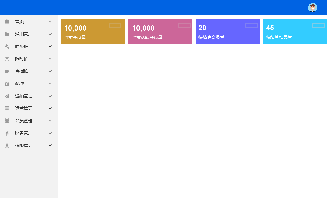 后台管理系统页面